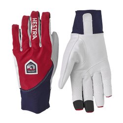 Hestra Ergo Grip Race Cut Glove in Red and Navy